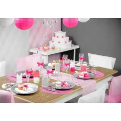 Badaboum Set De Table Jetable Coeur Corail X 50 Pi Ces