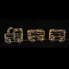 Badaboum Silhouette De Noel Du Train Lumineux Blanc Chaud 60 Led