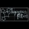 Badaboum Silhouette De Noel Joyeuses F Tes Avec Etoiles New