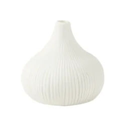 Badaboum Soliflore Mariage Celeste En C Ramique Blanc Mat 10Cm