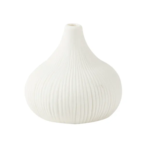 Badaboum Soliflore Mariage Celeste En C Ramique Blanc Mat 10Cm