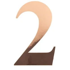 Badaboum Sticker Chiffre 2 Rose Gold