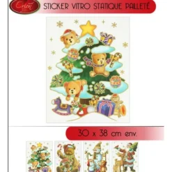 Badaboum Sticker Vitro Statique Paillet 30X38Cm Discount