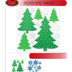 Badaboum Sticker Vitrostatique De Noel Paillet Clearance