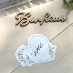 Badaboum Stickers Marque Place Autocollant Mariage O Bonheur 5 Cm X 16 Pi Ces