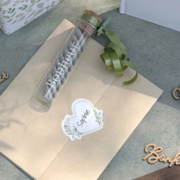 Badaboum Stickers Marque Place Autocollant Mariage O Bonheur 5 Cm X 16 Pi Ces