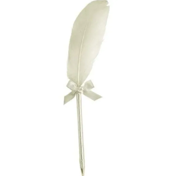 Badaboum Stylo Avec Plume Pour Livre D'Or