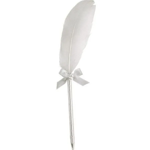 Badaboum Stylo Avec Plume Pour Livre D'Or