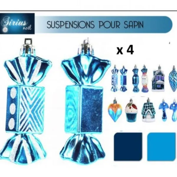 Badaboum Suspension Pour Sapin De Noel Sirius X 4 Pi Ces Hot