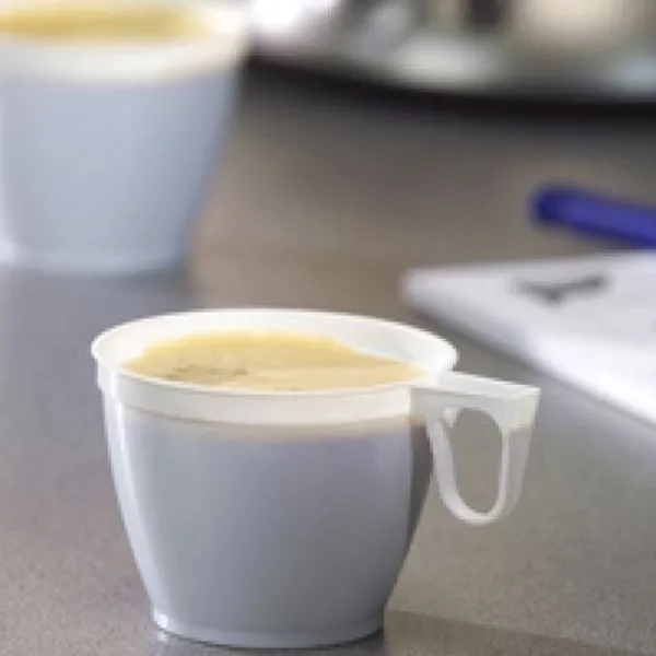 Best Tasse Caf En Plastique Blanc R Utilisables X 20 Pi Ces Theme Eco-Responsable