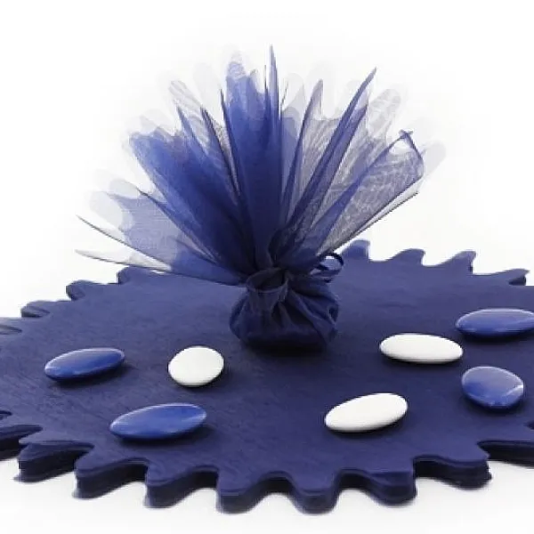 Badaboum Tulle Voile Festonn Bleu Marine X25 Pi Ces Best