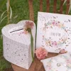 Badaboum Urne Coeur Mariage Fleuri
