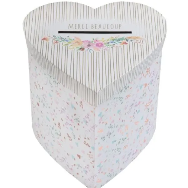 Badaboum Urne Coeur Mariage Fleuri