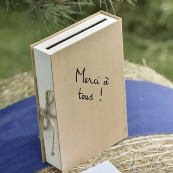 Badaboum Urne Mariage Livre Kraft