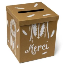 Badaboum Urne Mariage Merci Kraft