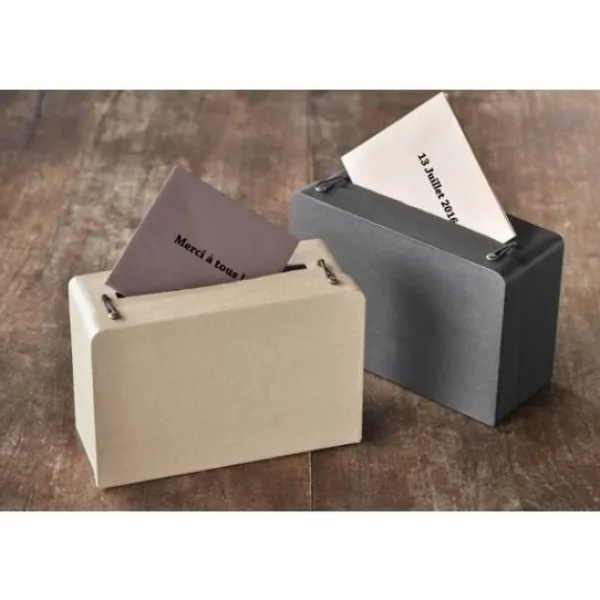Urne Mariage Valise Ardoise Noire Theme Cinema
