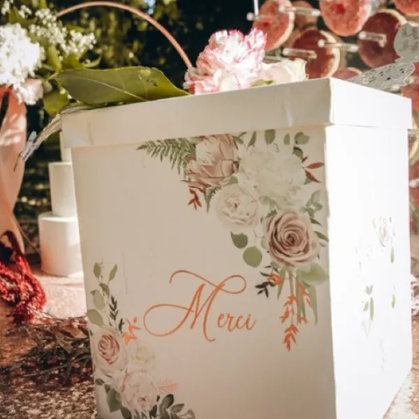 Badaboum Urne Mariage Vegetal Peony