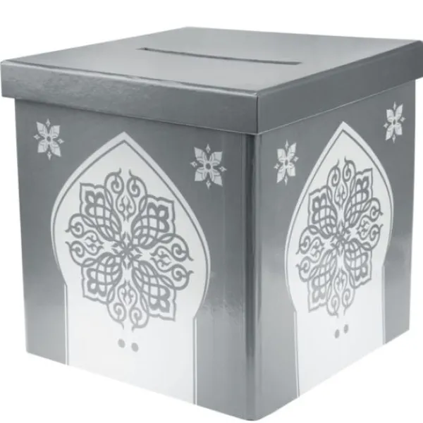 Discount Urne Orientale Argent Theme Eid Mubarak & Ramadan