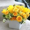 Badaboum Vase Mariage Cube En Verre Blanc 13Cm