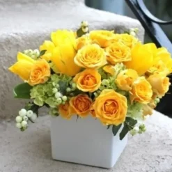 Badaboum Vase Mariage Cube En Verre Blanc 13Cm