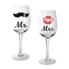 Badaboum Verre A Vin Mariage Mr Mrs X 2 Pi Ces