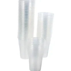 Clearance Verre Bi Re En Plastique Transparent R Utilisables 30Cl X 50 Pi Ces Theme Eco-Responsable