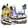 Badaboum Village De Noel Anim Bataille Boule De Neige A Pile Clearance
