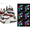 Badaboum Village De Noel Musical Lumineux Avec Patineur Anim Outlet